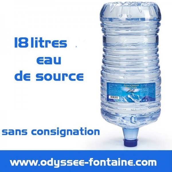 BONBONNE 18L EAU DE SOURCE JETABLE