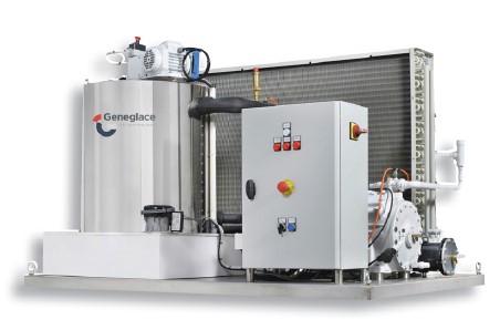 MACHINE A GLACE ECAILLE seule Sans STOCKAGE - Air 25°C ET Eau 15°C (450 Kg)
