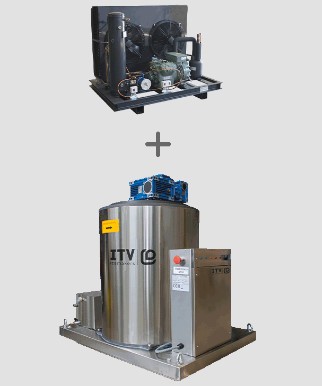 [SCALA-REMOTE-3T] MACHINE A GLACE 3 TONNES JOUR + CONDENSEUR A DISTANCE
